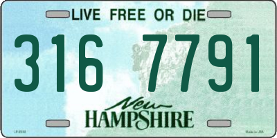 NH license plate 3167791