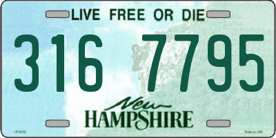 NH license plate 3167795