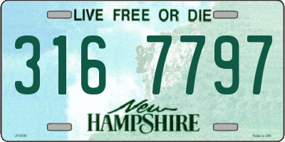 NH license plate 3167797