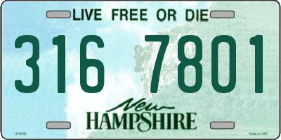 NH license plate 3167801