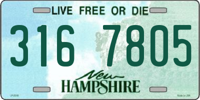 NH license plate 3167805