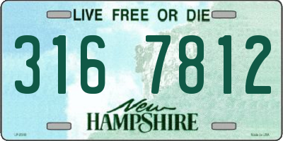 NH license plate 3167812