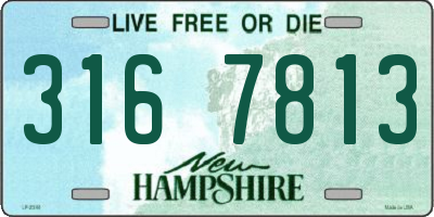 NH license plate 3167813