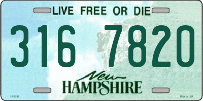NH license plate 3167820