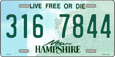 NH license plate 3167844