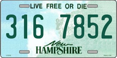 NH license plate 3167852