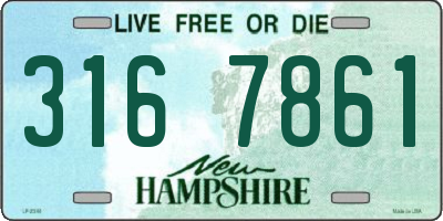 NH license plate 3167861
