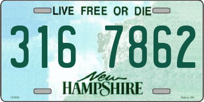 NH license plate 3167862