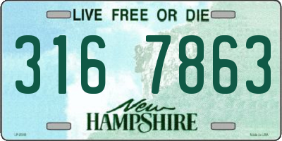 NH license plate 3167863