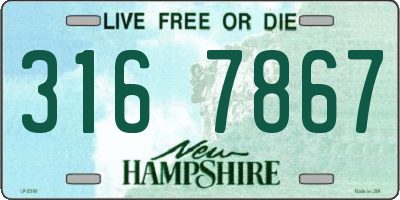 NH license plate 3167867