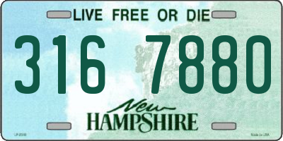 NH license plate 3167880