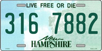 NH license plate 3167882
