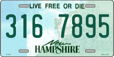 NH license plate 3167895