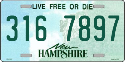 NH license plate 3167897