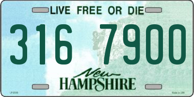 NH license plate 3167900