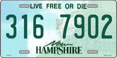 NH license plate 3167902