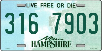NH license plate 3167903