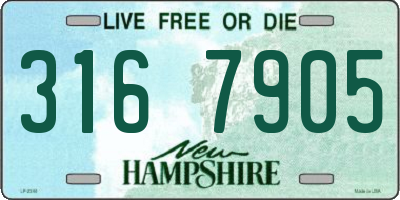 NH license plate 3167905
