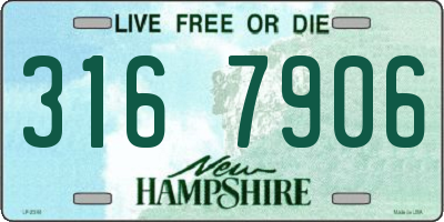 NH license plate 3167906