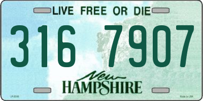 NH license plate 3167907