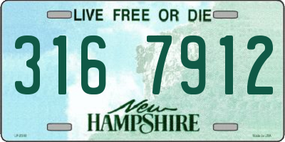 NH license plate 3167912