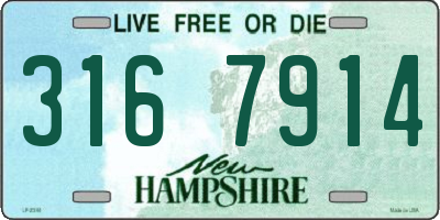 NH license plate 3167914