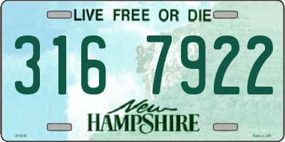 NH license plate 3167922