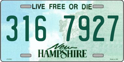 NH license plate 3167927