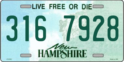 NH license plate 3167928