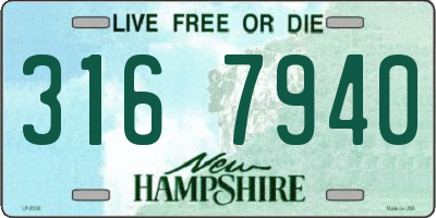 NH license plate 3167940