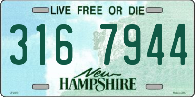 NH license plate 3167944