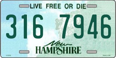 NH license plate 3167946