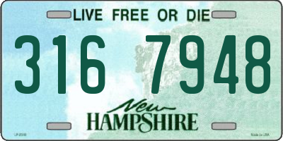 NH license plate 3167948