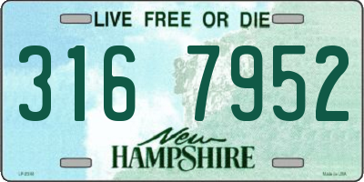 NH license plate 3167952