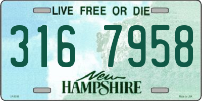 NH license plate 3167958