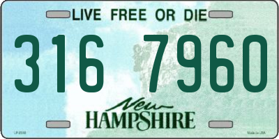 NH license plate 3167960