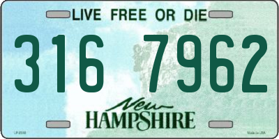 NH license plate 3167962