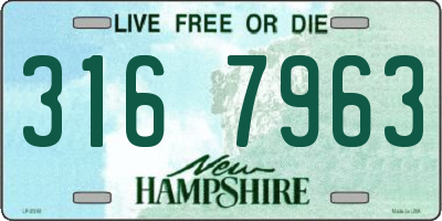 NH license plate 3167963
