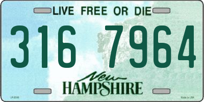 NH license plate 3167964