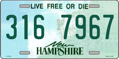 NH license plate 3167967