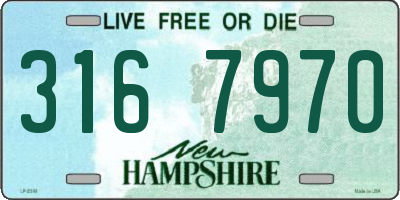 NH license plate 3167970