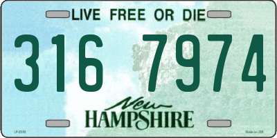 NH license plate 3167974