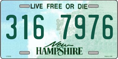 NH license plate 3167976