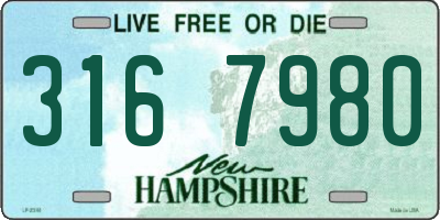 NH license plate 3167980