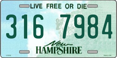 NH license plate 3167984