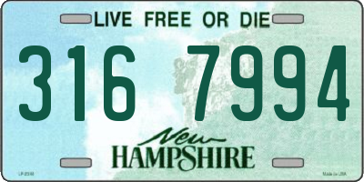 NH license plate 3167994