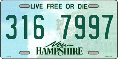 NH license plate 3167997
