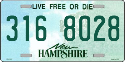NH license plate 3168028