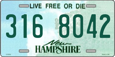 NH license plate 3168042