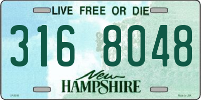 NH license plate 3168048